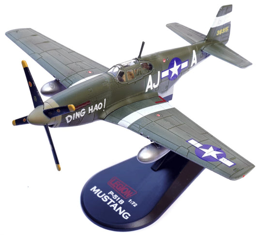 FLOZ US P-51B Mustang fighter jet DINGHAO 365 Air Squadron 1:72 Aircraft Pre-built Model