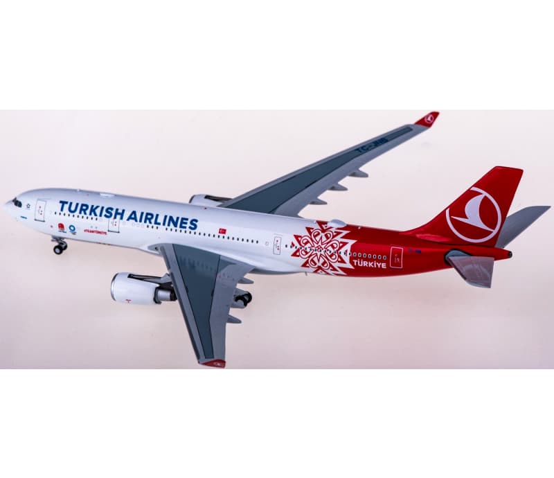 NG Models Turkish Airlines Airbus A330-200 TC-JNB 1:400 Aircraft Pre-built  Airliner Model Display