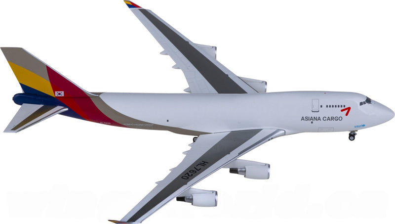 NG Models Asiana Cargo Boeing 747-400BDSF HL7620 1:400 Diecast Model view 1