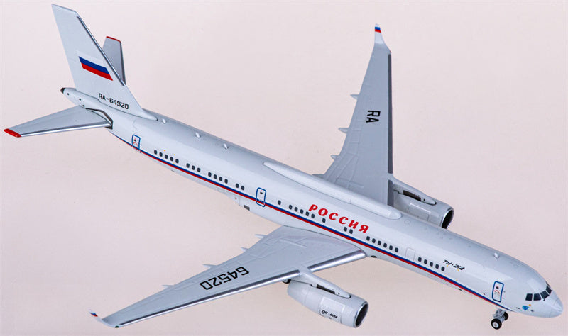 NG Models Russian Air Force for Tupolev TU-214PU RA-64520 1:400 Airplane Pre-built  Airliner Model Display