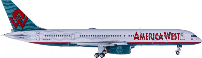 NG Models America West Airlines for Boeing 757-200 N913AW 1:400 Airplane Pre-built  Airliner Model Display