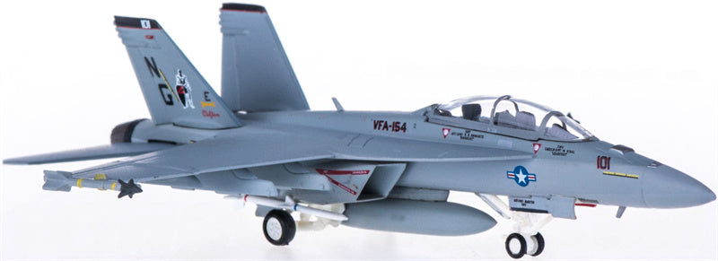 Hogan US Navy for Boeing F/A-18F VFA-154 Black Knights NG101 1:200 Airplane Pre-built  Airliner Model Display