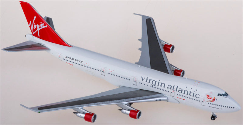 JC Wings Virgin Atlantic Boeing 747-100 G-VMIA w/ Sticker 1:400 Diecast Model view 2