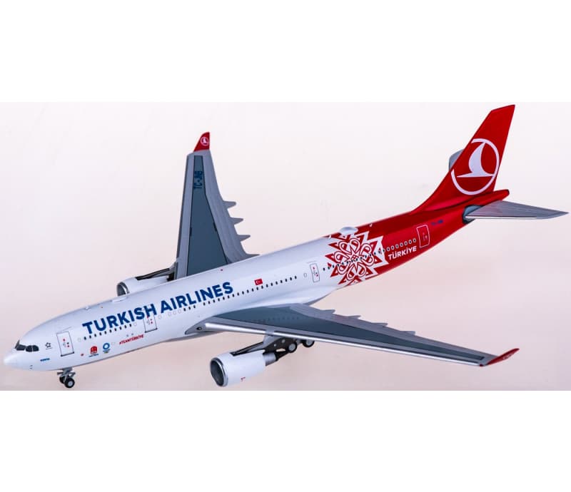NG Models Turkish Airlines Airbus A330-200 TC-JNB 1:400 Aircraft Pre-built  Airliner Model Display