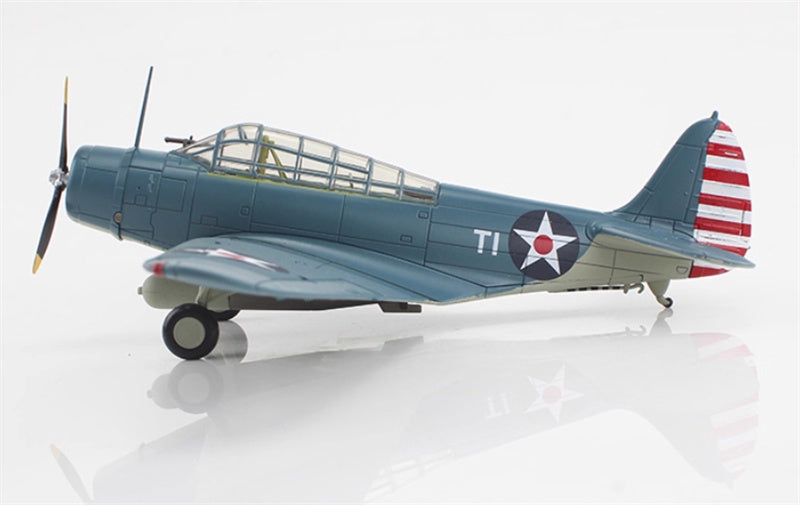 SkyMax TBD-1 Devastator Battle of Coral Sea white T-1 Lt. Cdr. James Brett VT-2 USS Lexington May 1942 1:72 Aircraft Pre-built Model