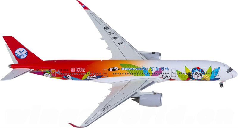 NGmodels Sichuan Airlines for Airbus A350-900 B-32HG 1:400 Airplane Pre-built  Airliner Model Display
