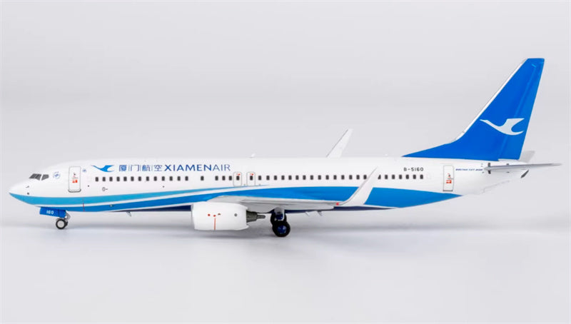 NG Models XiamenAir Boeing 737-800 B-5160 Sea Wide Sky Painting 1:400 Diecast Model view 3