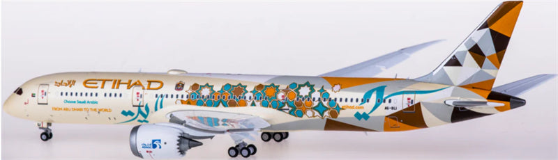 JC Wings 1:400 Etihad Airways Boeing 787-9 A6-BLI Flaps down DIECAST Model
