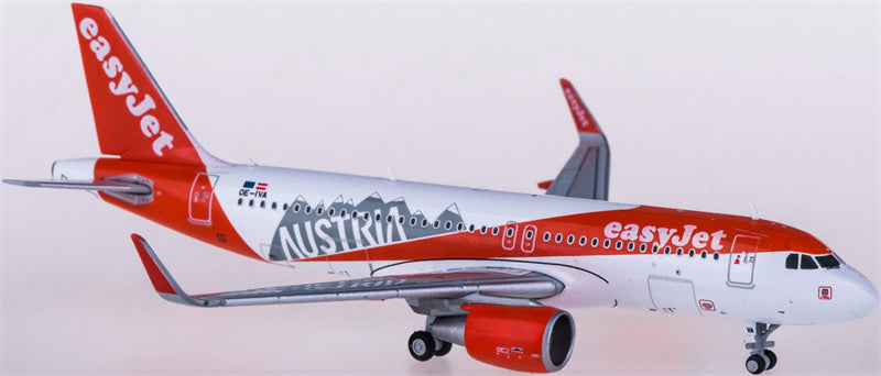 JC Wings easyJet Airbus A320 OE-IVA Austria 1:400 Diecast Model view 3