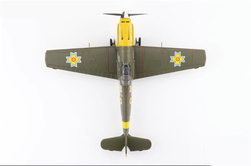 Hobby Master BF 109E-3 "Hai Fetito" No.9, Lt. loan Di Cesare, Grupul 7, Romanian Air Force, Karpovka-Stalingrad, November 1941 1/48 Aircraft Pre-built Model