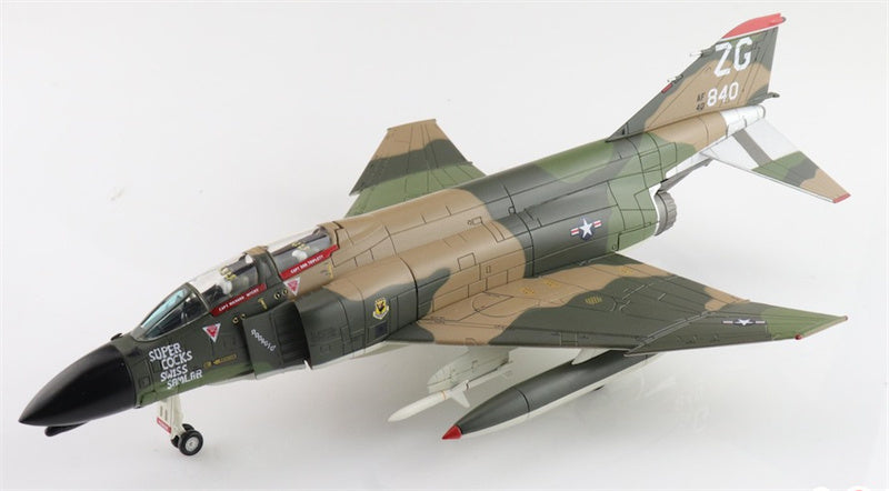 HOBBY MASTER McDonnell Douglas F4C Phantom II USAF Wild Weasel Super Cocks Swiss Samilar 64-0840, 67th TFS Korat RTAFB 1971 1:72 Aircraft Pre-built Model
