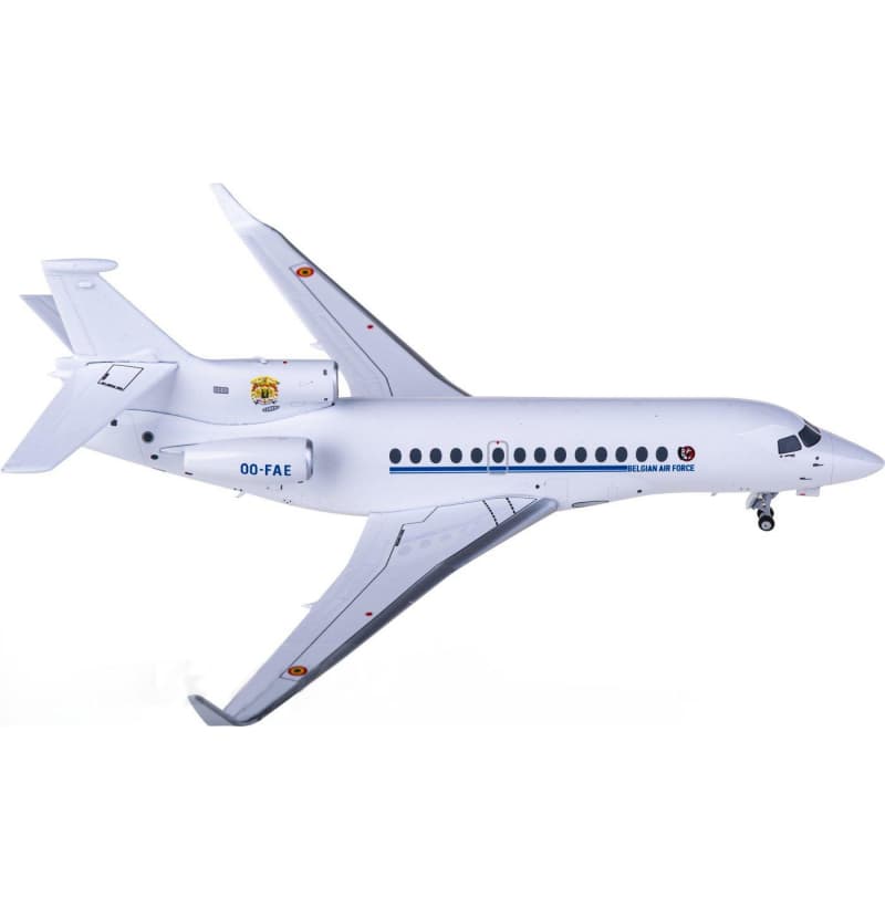 NG Models Belgian Air Component Dassault Falcon 7X OO-FAE 1:200 Aircraft Pre-built  Airliner Model Display