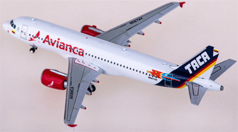 Geminijets Avianca Airbus A320 N567AV 1:400 Diecast Model view 2