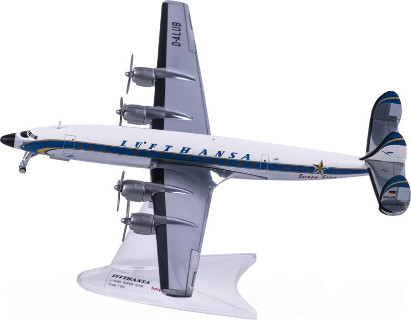 Herpa 1:200 Lufthansa Lockheed L-1649A Super Star D-ALUB Model