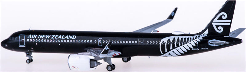 JC Wings 1:400 Air New Zealand Airbus A321neo Black Painting ZK-NNA Diecast Model view 3