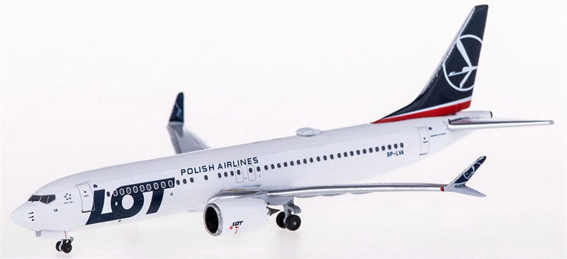 AeroClassics LOT Boeing 737 MAX 8 SP-LVA 1:400 Diecast Model view 1