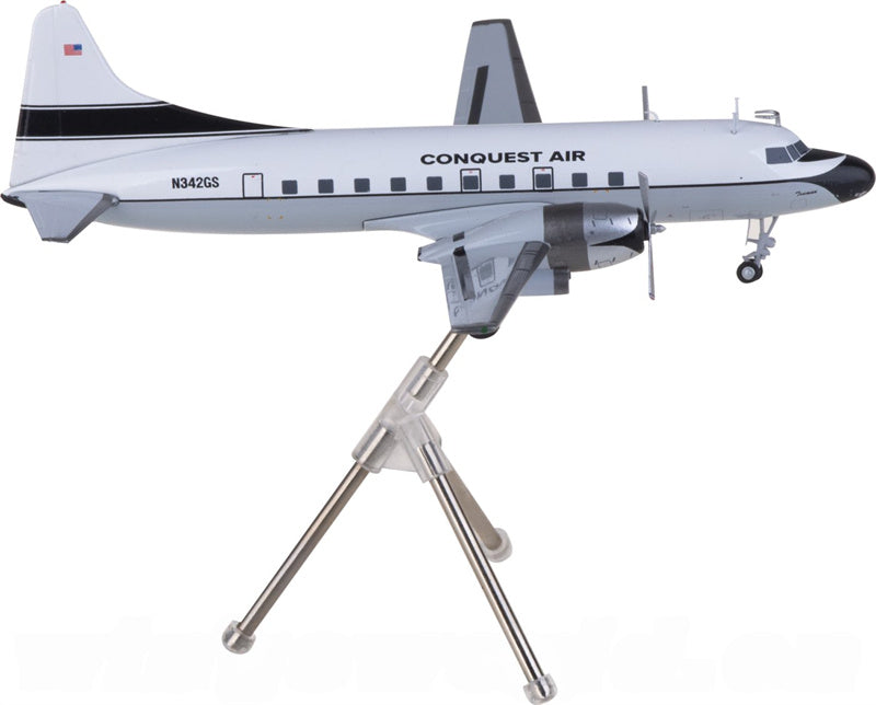 Geminijets Conquest Air Cargo Convair CV-340 C-131F Samaritan N342GS 1:200 Diecast Model view 2