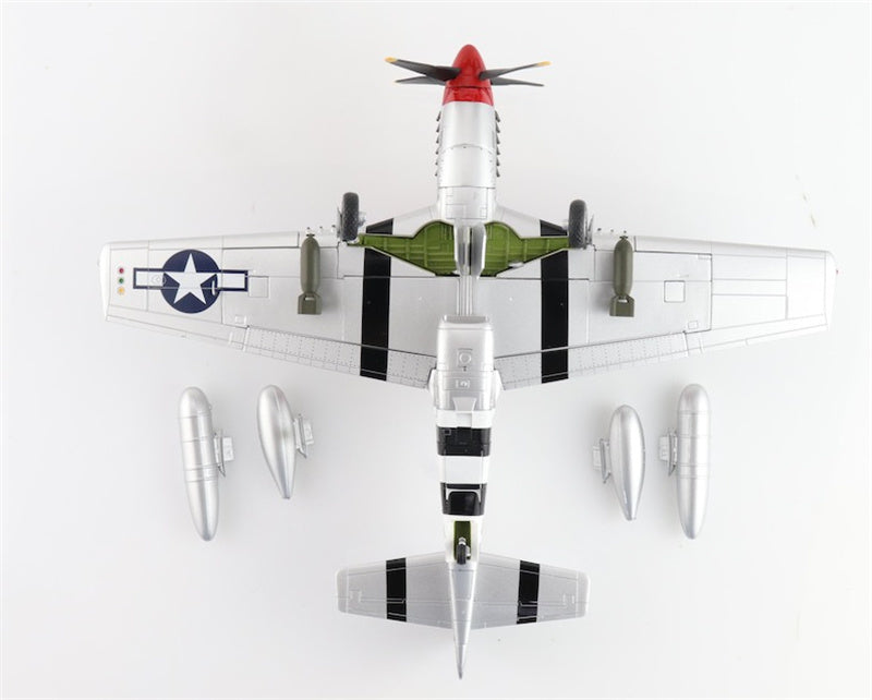 HOBBY MASTER P51D Mustang USAAF 335 FS/4 FG Captain Ted Lines 1:48 Aircraft Pre-built Model