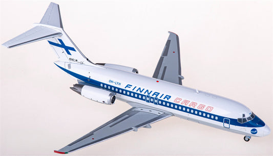JC Wings Finnair Cargo McDonnell Douglas DC-9-15 OH-LYH 1:200 Diecast Model view 1