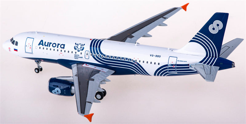 JC Wings Aurora Airbus A319 VQ-BBD 1:200 Diecast Model view 3