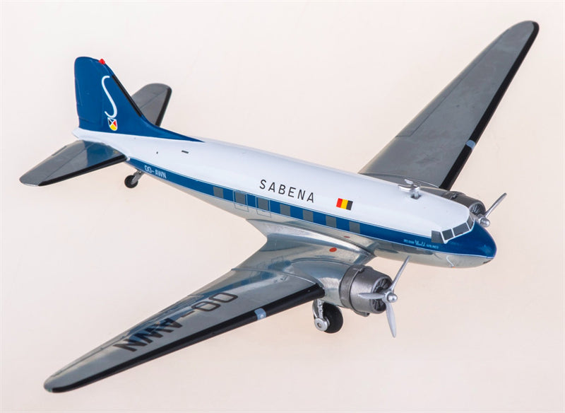 Herpa Sabena Douglas DC-3 OO-AWN 1:200 Diecast Model view 2