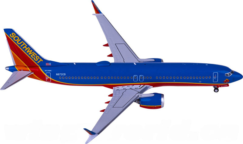 NG Models Southwest Airlines Boeing 737 MAX 8 N872CB 1:400 Diecast Model view 4
