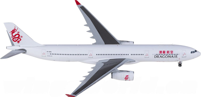 JC Wings Dragonair Airbus A330-300 B-HYA 1:400 Diecast Model view 1