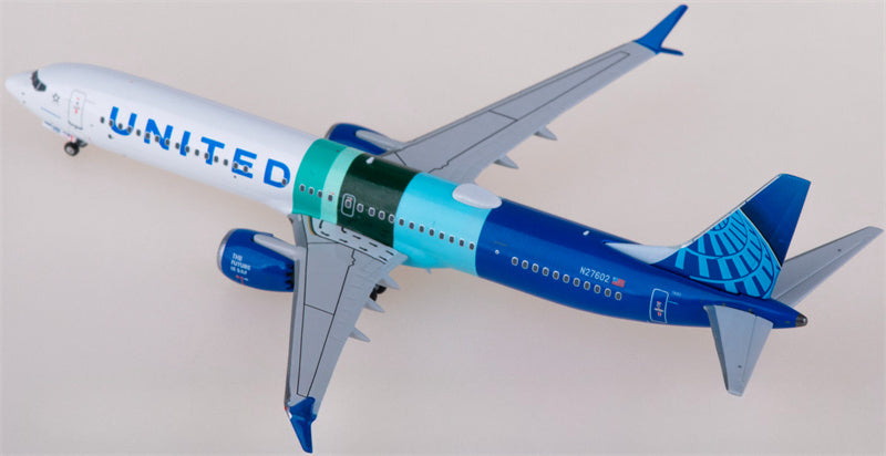 NG Models United Airlines Boeing 737 MAX 10 N27602 1:400 Diecast Model view 3