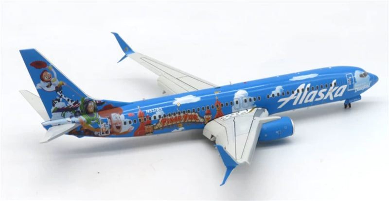 JC Wings 1:200 Alaska Airlines B737-800 N537AS Flaps down DIECAST Model