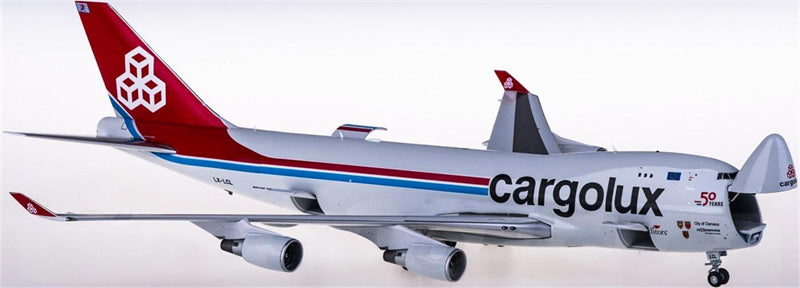Geminijets Cargolux Boeing 747-400ERF LX-LXL Interactive Series 1:200 Diecast Model view 4