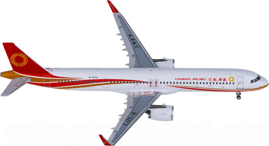 NG Models Chengdu Airlines Airbus A321neo B-32F9 1:400 Diecast Model view 1