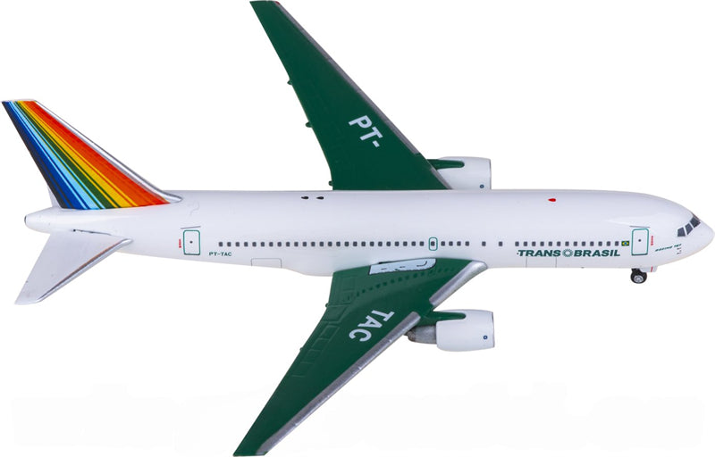 AeroClassics Trans Brazil Boeing 767-200 PT-TAC 1:400 Diecast Model view 1