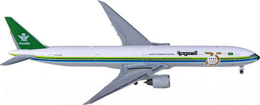 Herpa Saudia Boeing 777-300ER HZ-AK28 75 Years 1:500 Diecast Model view 1