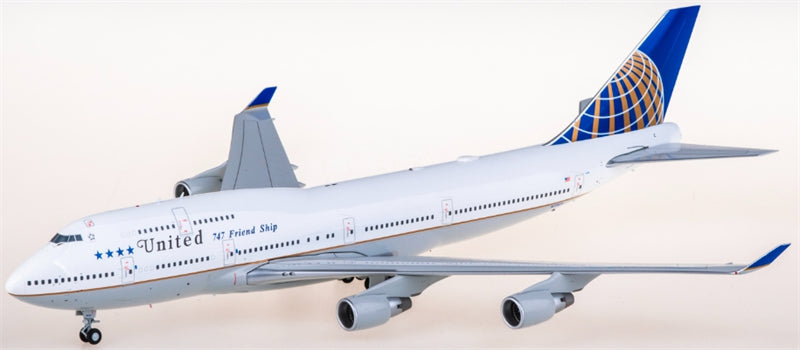JC Wings United Airlines Boeing 747-400 N118UA 1:200 Diecast Model view 2