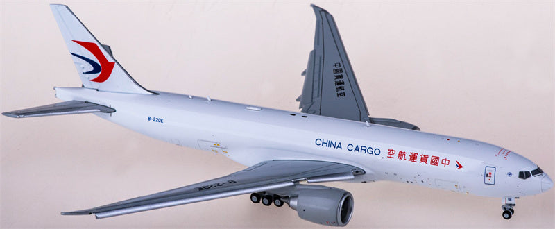 JC Wings China Cargo Airlines Boeing 777-200LRF B-220E Flaps Down 1:400 Diecast Model view 1