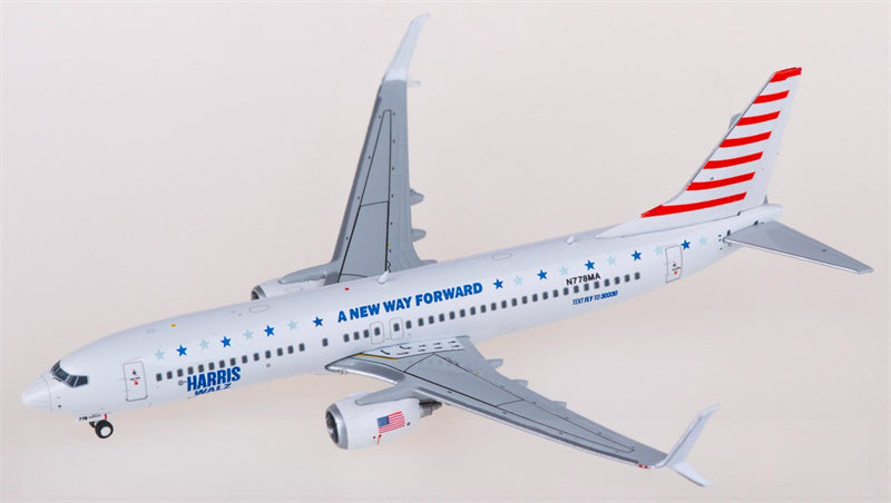 Geminijets Boeing 737-800 N778MA Harris-Walz 1:400 Aircraft Pre-built  Airliner Model Display