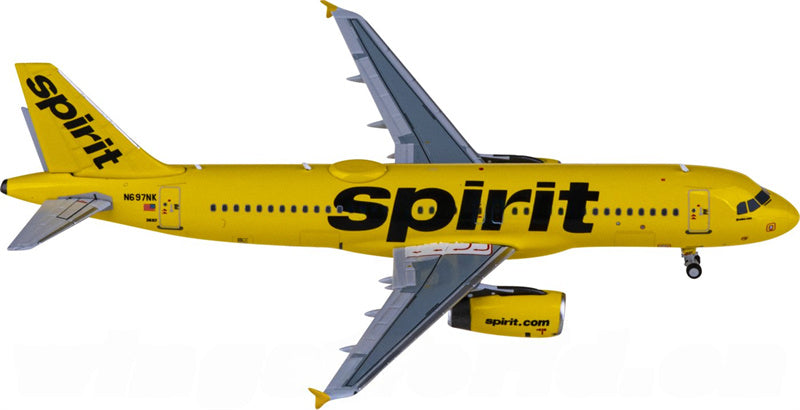 NG Models Spirit Airlines Airbus A320 N697NK 1:400 Diecast Model view 3