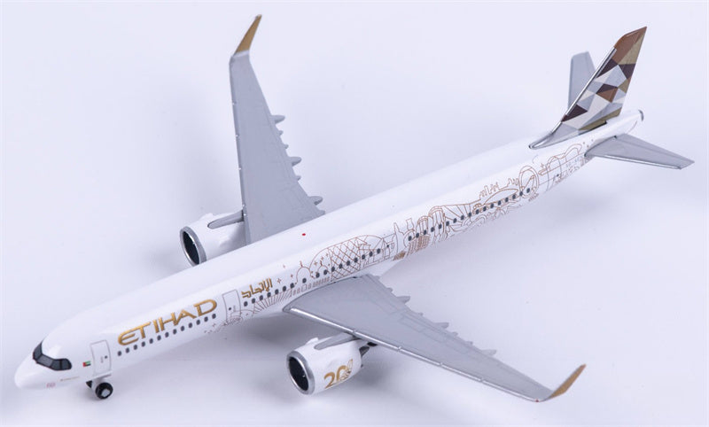 Herpa Etihad Airways Airbus A321neo A6-AEN 1:500 Diecast Model view 1
