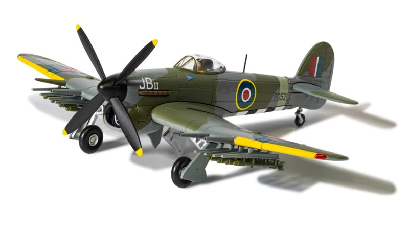 CORGI Hawker Typhoon IB 'JB II' – RAF No.198 Sqn - Wg Cdr John R Baldwin 1:72 Airplane Pre-built Model