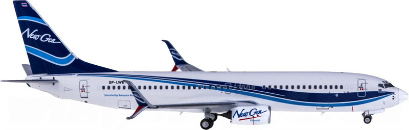 NG Models New Gen Airways Boeing 737-800 SP-LWE 1:400 Diecast Model view 1