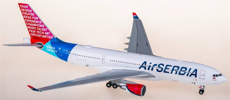 JC Wings 1:200 Air Serbia Airbus A330-200 YU-ARA Diecast Model view 1