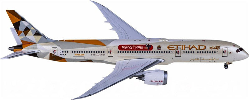 JC Wings Etihad Airways Boeing 787-9 A6-BLM 1:400 Diecast Model view 1