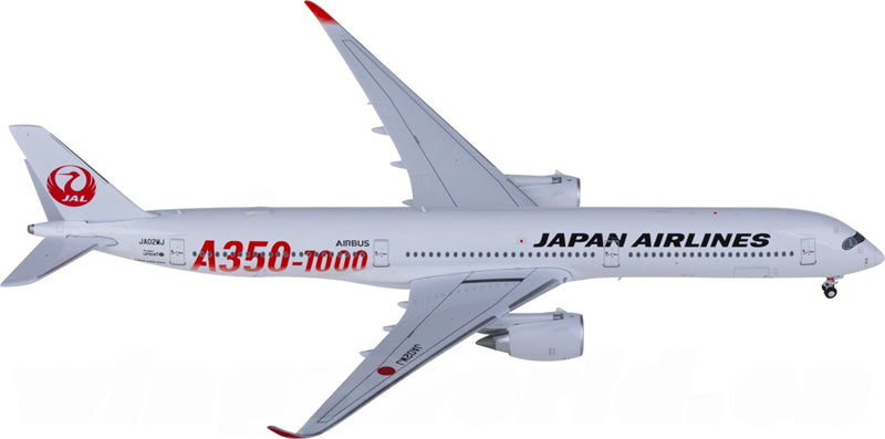 JC Wings Japan Airlines Airbus A350-1000XWB JA02WJ 1:400 Diecast Model view 1