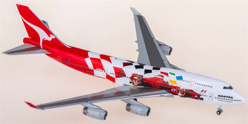 Hxmodels Qantas Airways Boeing 747-400 VH-OJC 1:400 Diecast Model view 1