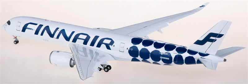 JC Wings Finnair Airbus A350-900XWB OH-LWL Flaps Down 1:200 Diecast Model view 3