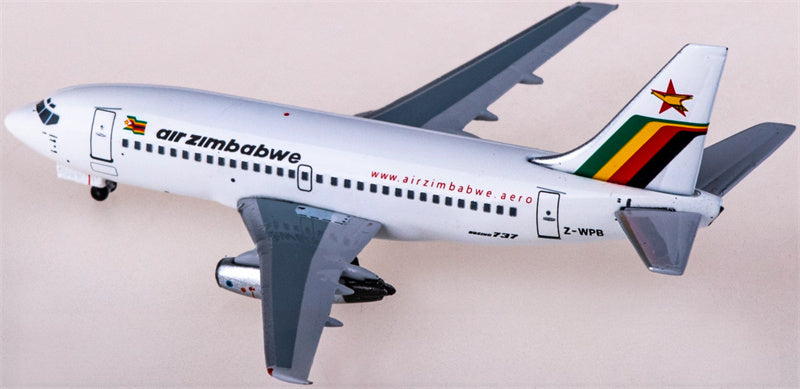AeroClassics Air Zimbabwe Boeing 737-200 Z-WPB 1:400 Diecast Model view 1