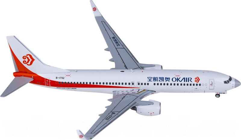 JC Wings Okay Airways Boeing 737-800 B-1732 1:400 Diecast Model view 1