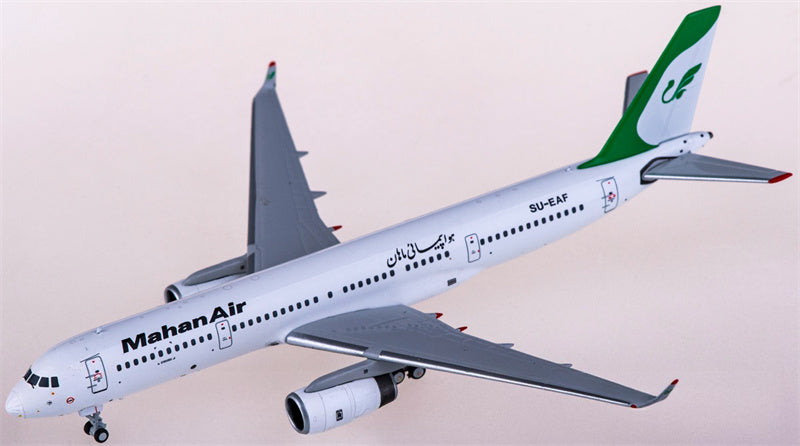 NG Models Mahan Air Tupolev TU-204-120 SU-EAF 1:400 Diecast Model view 3