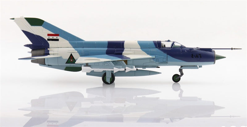 HOBBY MASTER MIG21bis Iraqi AF Sea Camouflage 9th Sqn. Jalibah Sept 1986 1:72 Aircraft Pre-built Model