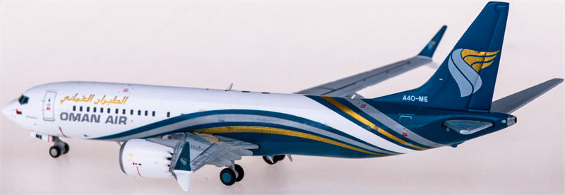 JC Wings Oman Air Boeing 737 MAX 8 A4O-ME 1:400 Diecast Model view 3